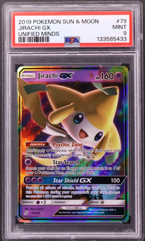 2019 Pokemon Sun & Moon Unified Minds #79 Jirachi Gx