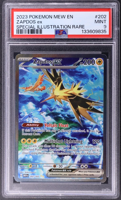 2023 Pokemon Mew En-151 #202 Zapdos Ex Special Illustration Rare