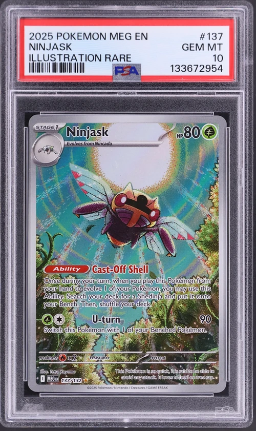 2025 Pokemon Meg En-Mega Evolution #137 Ninjask Illustration Rare