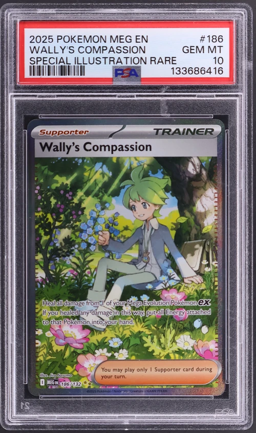 2025 Pokemon Meg En-Mega Evolution #186 Wally's Compassion Special Illustration Rare