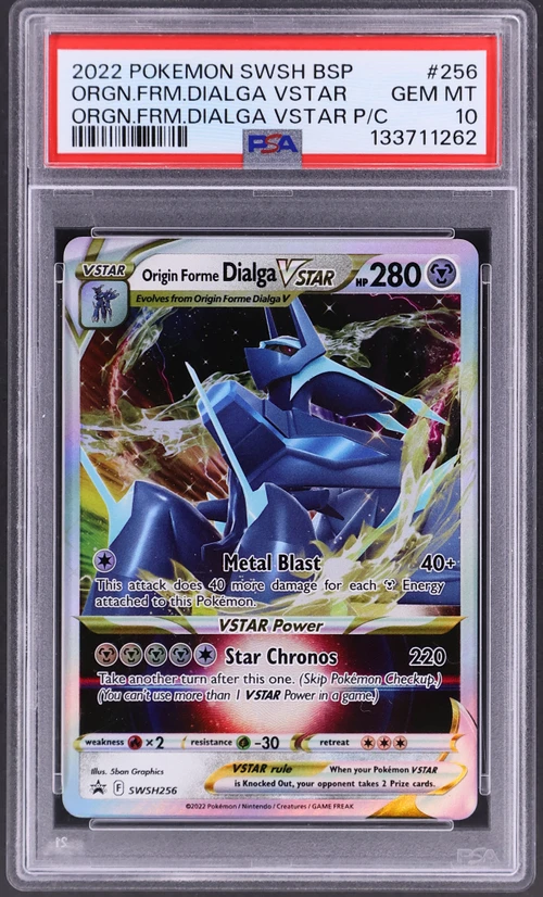 2022 Pokemon Swsh Black Star Promo #256 Origin Forme Dialga Vstar Origin Forme Dialga Vstar Premium Collection