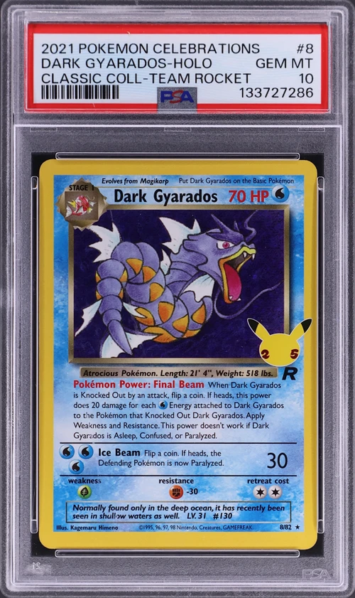 2021 Pokemon Celebrations Classic Collection #8 Dark Gyarados-Holo