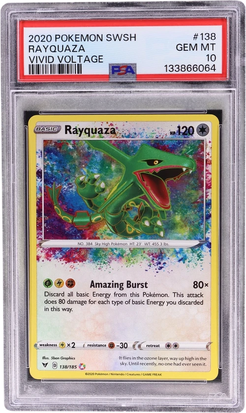 2020 Pokemon Sword & Shield VIVID Voltage #138 Rayquaza