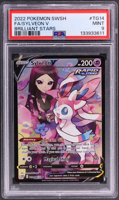 2022 Pokemon Sword & Shield Brilliant Stars #TG14 Full Art / Sylveon V