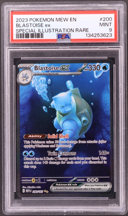 2023 Pokemon Mew En-151 #200 Blastoise Ex Special Illustration Rare