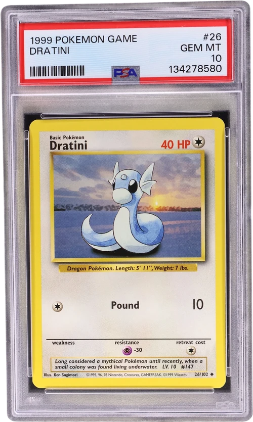 1999 Pokemon Game #26 Dratini