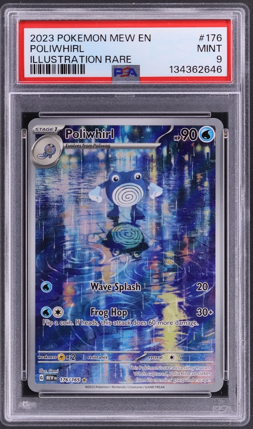 2023 Pokemon Mew En-151 #176 Poliwhirl Illustration Rare