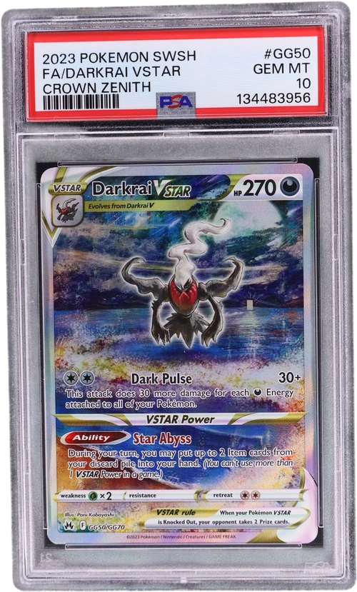 2023 Pokemon Sword and Shield Crown Zenith #GG50 Full Art / Darkrai Vstar