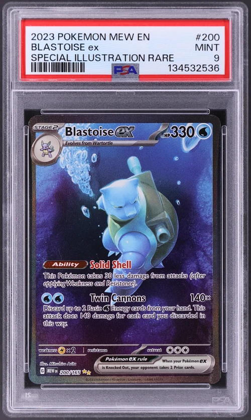 2023 Pokemon Mew En-151 #200 Blastoise Ex Special Illustration Rare