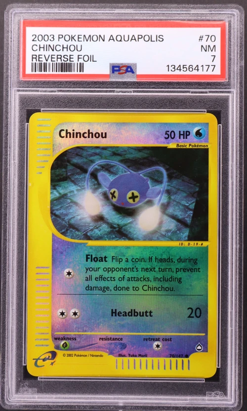 2003 Pokemon Aquapolis #70 Chinchou-Reverse Foil