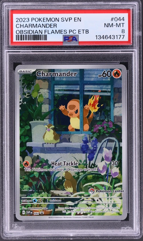 2023 Pokemon Svp En-Sv Black Star Promo #044 Charmander Obsidian Flames Pokemon Center Elite Trainer Box