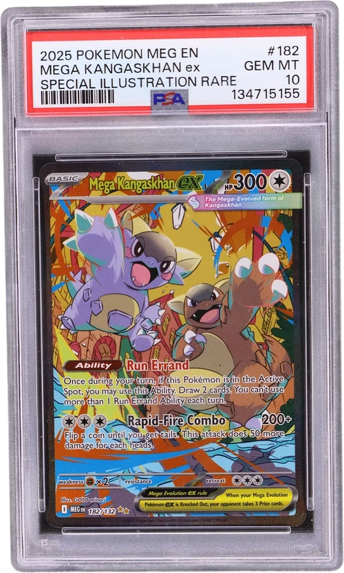 2025 Pokemon Meg En-Mega Evolution #182 Mega Kangaskhan Ex Special Illustration Rare