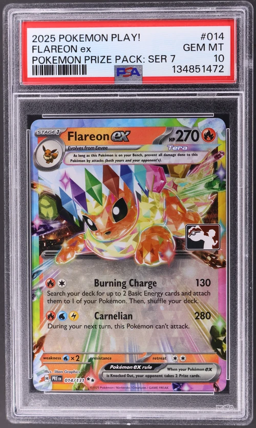 2025 Pokemon Play! Pokemon Prize Pack: Series 7 #014 Flareon Ex