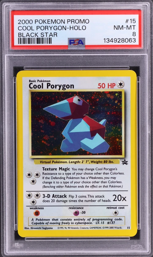 2000 Pokemon Promo Black Star #15 Cool Porygon-Holo