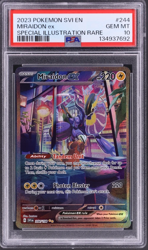 2023 Pokemon Svi En-Scarlet & Violet #244 Miraidon Ex Special Illustration Rare