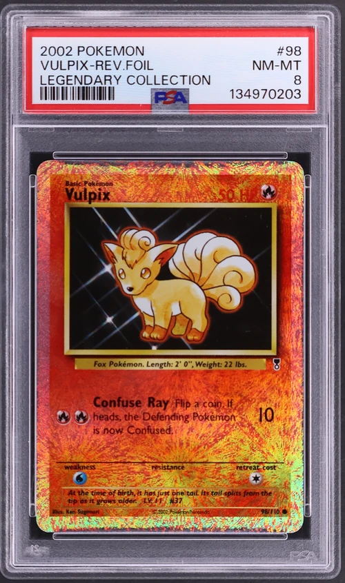 2002 Pokemon Legendary Collection #98 Vulpix-Reverse Foil
