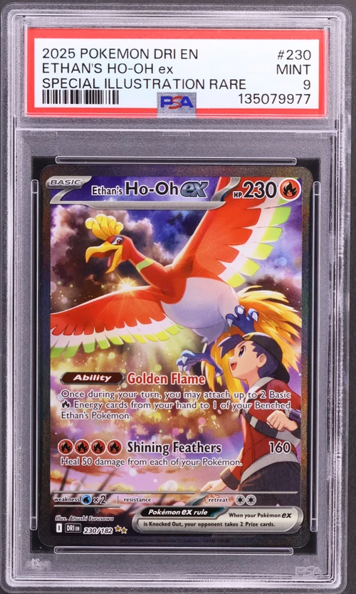 2025 Pokemon Dri En-Destined Rivals #230 Ethan's Ho-Oh Ex Special Illustration Rare