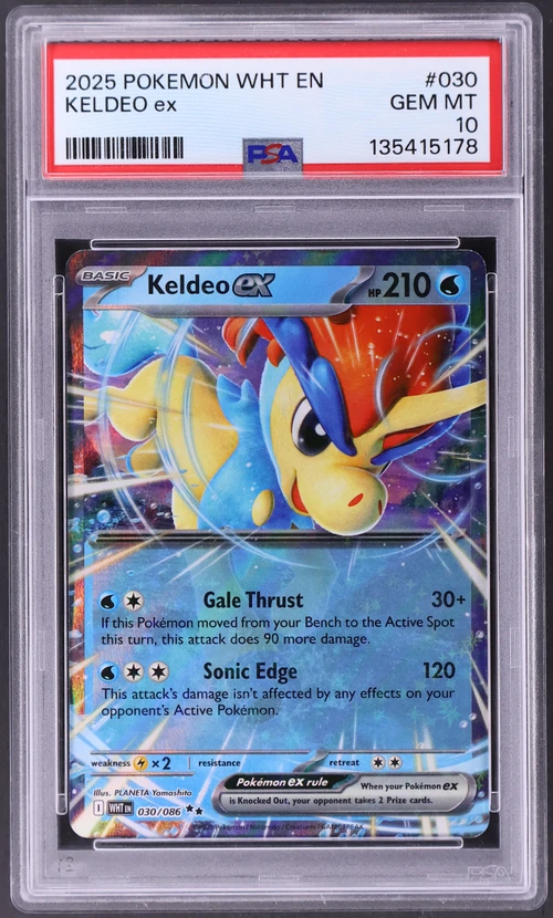 2025 Pokemon Wht En-White Flare #030 Keldeo Ex
