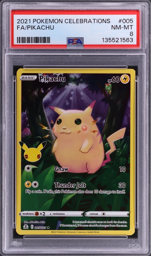 2021 Pokemon Celebrations #005 Full Art / Pikachu