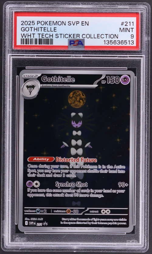 2025 Pokemon Svp En-Sv Black Star Promo #211 Gothitelle White Flare Tech Sticker Collection
