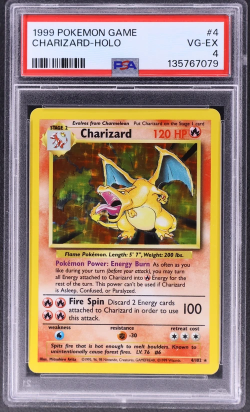 1999 Pokemon Game #4 Charizard-Holo