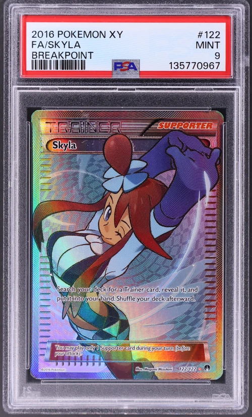 2016 Pokemon Xy Breakpoint #122 Full Art / Skyla