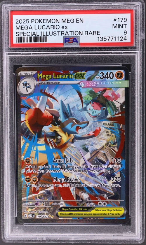 2025 Pokemon Meg En-Mega Evolution #179 Mega Lucario Ex Special Illustration Rare