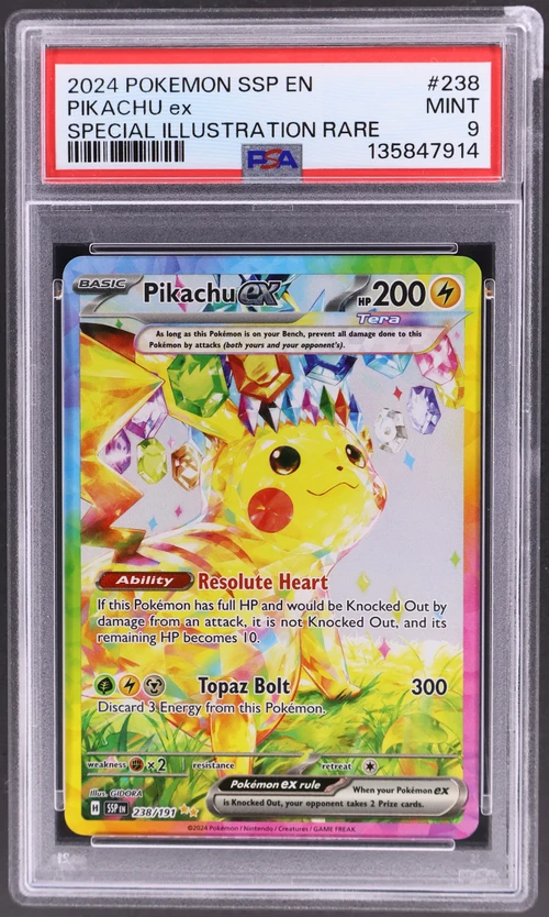 2024 Pokemon Ssp En-Surging Sparks #238 Pikachu Ex Special Illustration Rare