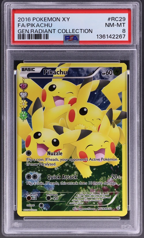 2016 Pokemon Xy Generations Radiant Collection #RC29 Full Art / Pikachu