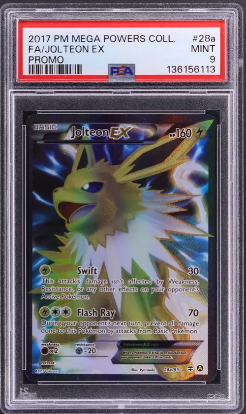 2017 Pokemon Mega Powers Collection Promo #28a Full Art / Jolteon Ex
