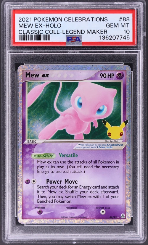 2021 Pokemon Celebrations Classic Collection #88 Mew Ex-Holo