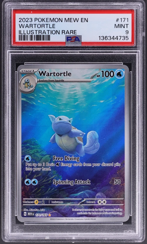 2023 Pokemon Mew En-151 #171 Wartortle Illustration Rare
