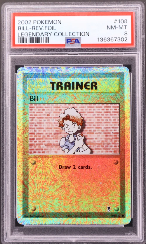 2002 Pokemon Legendary Collection #108 Bill-Reverse Foil