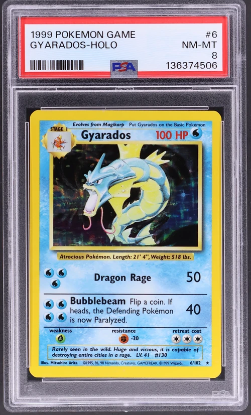 1999 Pokemon Game #6 Gyarados-Holo