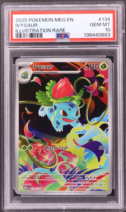 2025 Pokemon Meg En-Mega Evolution #134 Ivysaur Illustration Rare