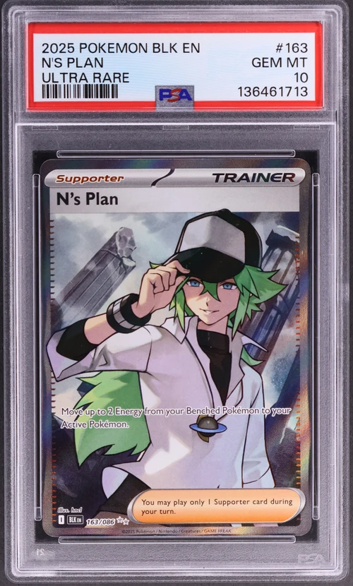 2025 Pokemon Blk En-Black Bolt #163 N's Plan Ultra Rare