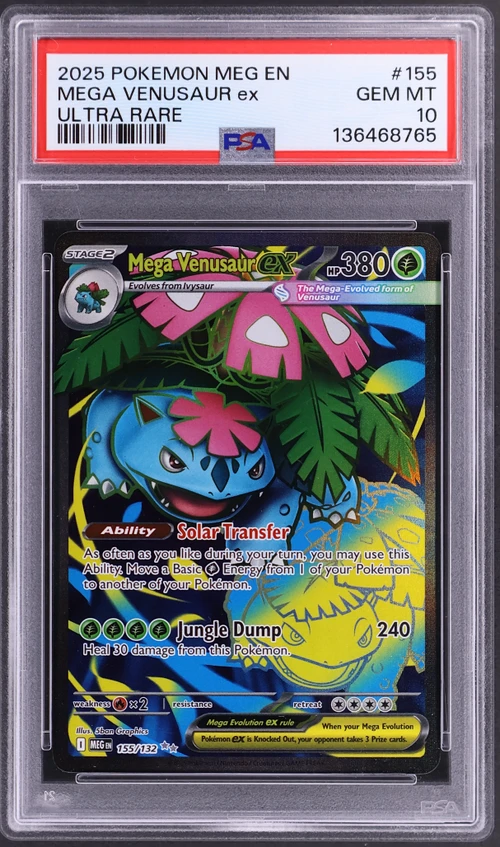 2025 Pokemon Meg En-Mega Evolution #155 Mega Venusaur Ex Ultra Rare