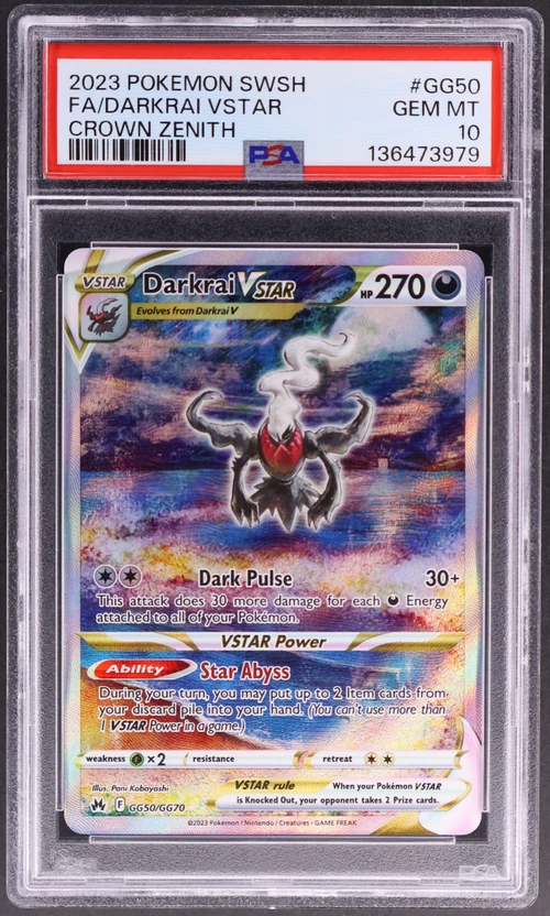 2023 Pokemon Sword and Shield Crown Zenith #GG50 Full Art / Darkrai Vstar