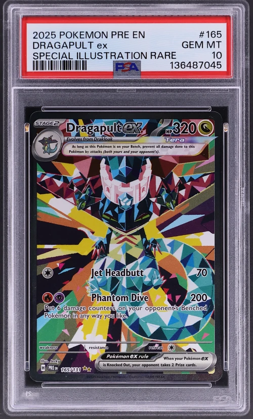 2025 Pokemon Pre En-Prismatic Evolutions #165 Dragapult Ex Special Illustration Rare