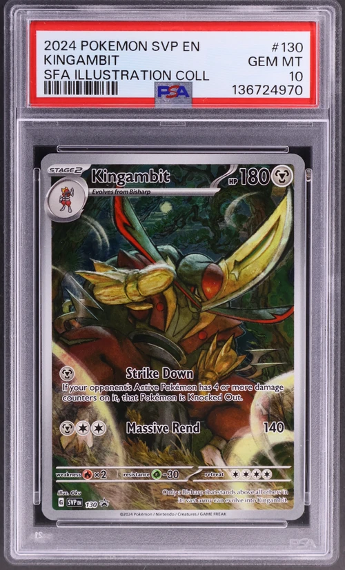 2024 Pokemon Svp En-Sv Black Star Promo #130 Kingambit Shrouded Fable Illustration Collection