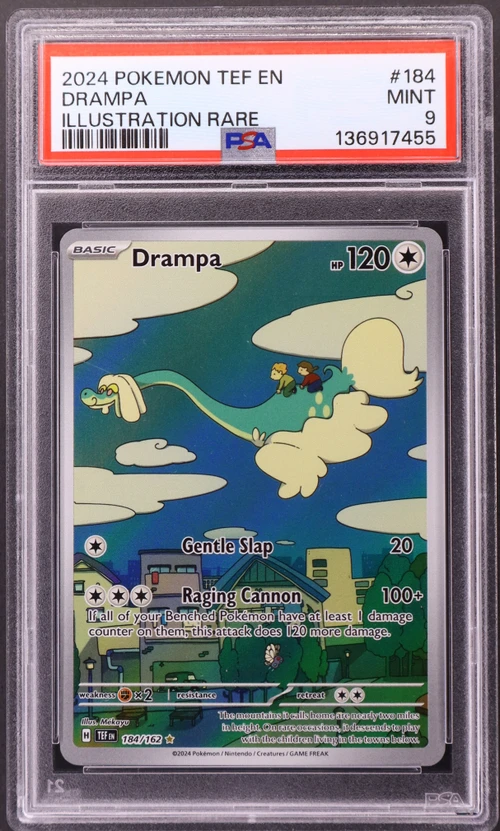 2024 Pokemon Tef En-Temporal Forces #184 Drampa Illustration Rare