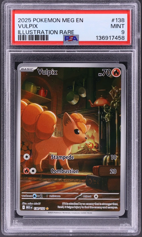 2025 Pokemon Meg En-Mega Evolution #138 Vulpix Illustration Rare