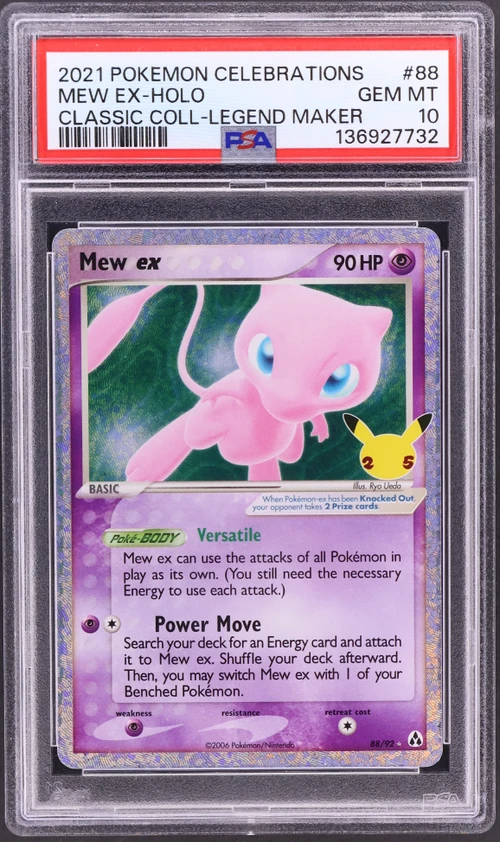 2021 Pokemon Celebrations Classic Collection #88 Mew Ex-Holo