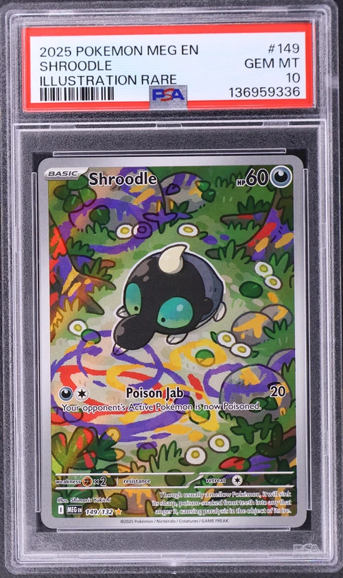 2025 Pokemon Meg En-Mega Evolution #149 Shroodle Illustration Rare