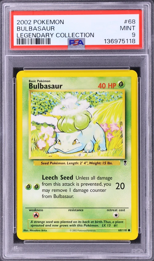 2002 Pokemon Legendary Collection #68 Bulbasaur