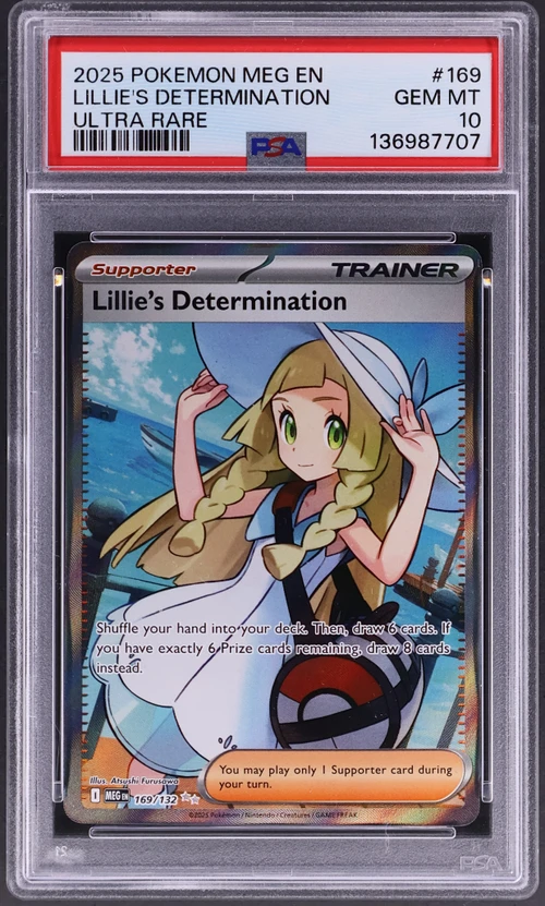 2025 Pokemon Meg En-Mega Evolution #169 Lillie's Determination Ultra Rare