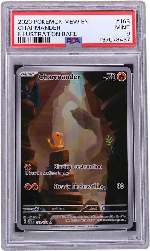 2023 Pokemon Mew En-151 #168 Charmander Illustration Rare