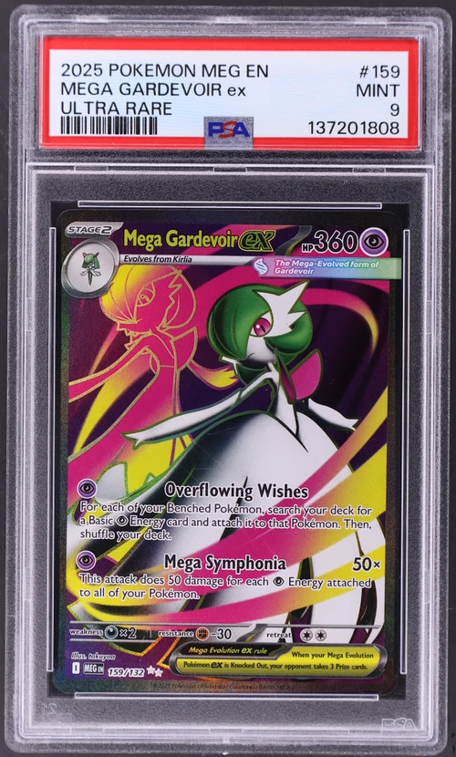 2025 Pokemon Meg En-Mega Evolution #159 Mega Gardevoir Ex Ultra Rare