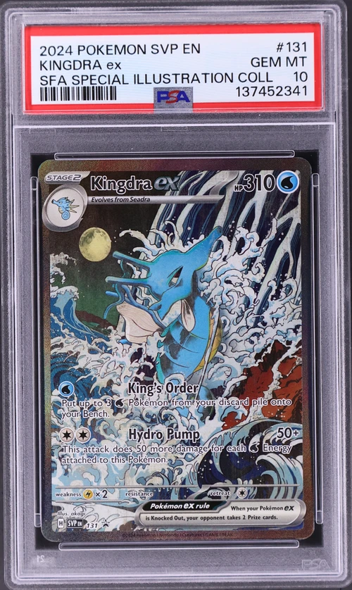 2024 Pokemon Svp En-Sv Black Star Promo #131 Kingdra Ex Shrouded Fable Special Illustration Collection