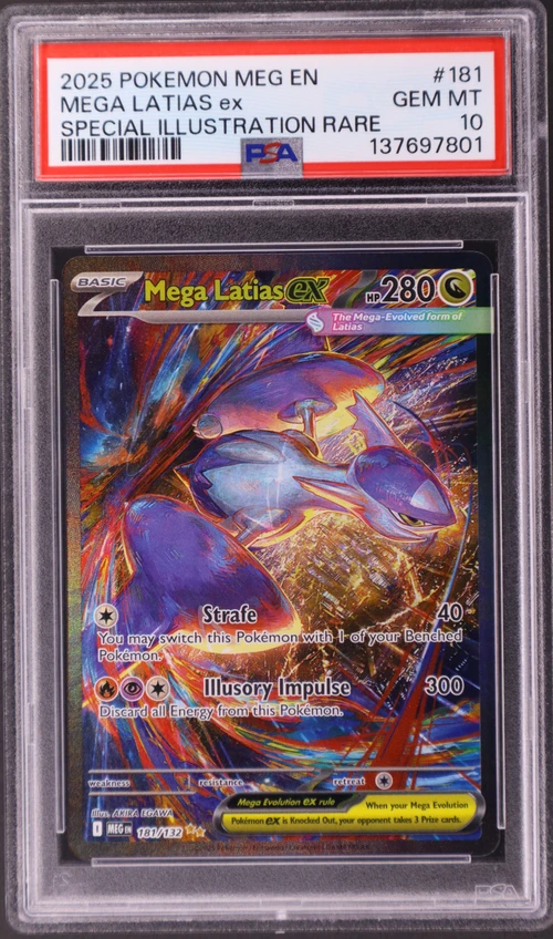 2025 Pokemon Meg En-Mega Evolution #181 Mega Latias Ex Special Illustration Rare